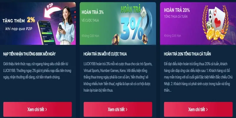 Các chương trình khuyến mãi hấp dẫn tại S888